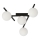 Lampa sufitowa SMART 4xE14/10W/230V czarna/biała