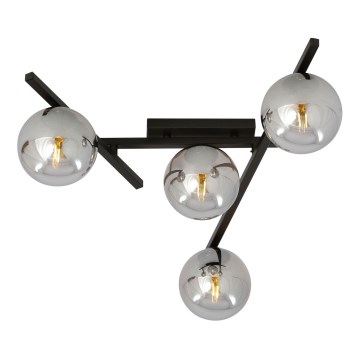 Lampa sufitowa SMART 4xE14/10W/230V czarna/szara