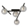 Lampa sufitowa SMART 4xE14/10W/230V czarna/szara