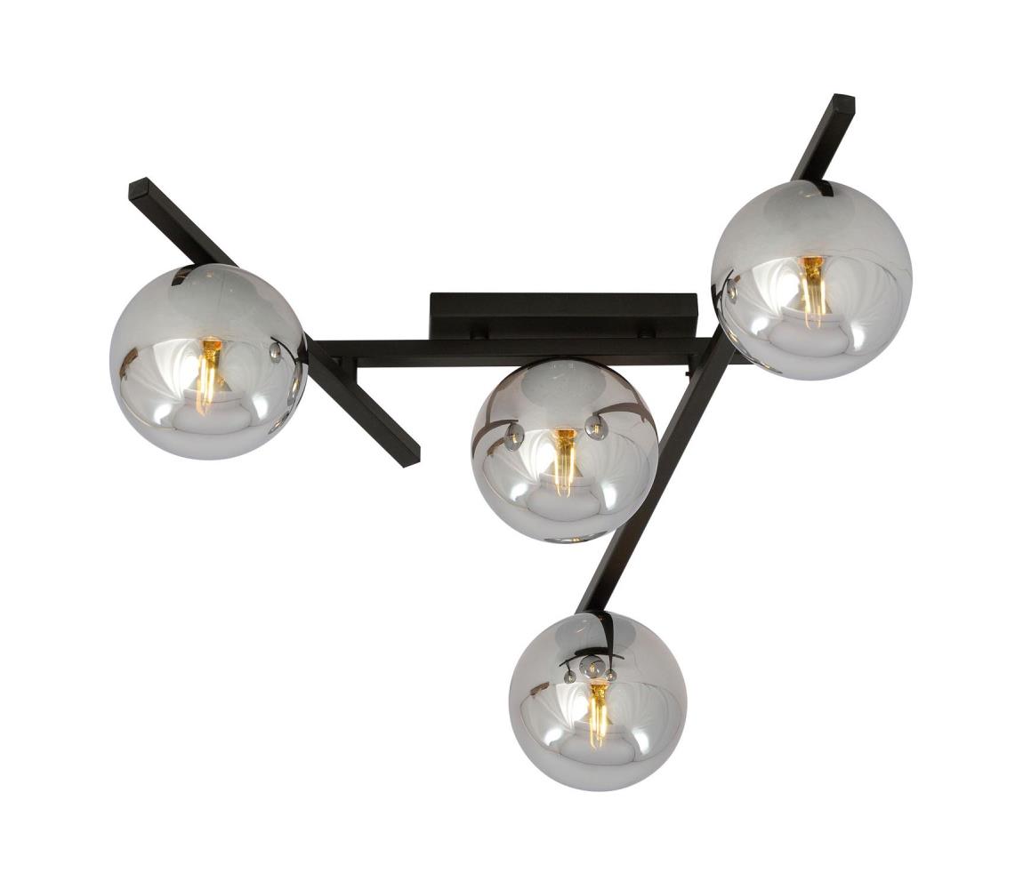 Lampa sufitowa SMART 4xE14/10W/230V czarna/szara