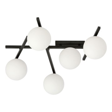 Lampa sufitowa SMART 5xE14/10W/230V czarna/biała