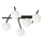 Lampa sufitowa SMART 5xE14/10W/230V czarna/biała