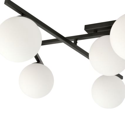Lampa sufitowa SMART 5xE14/10W/230V czarna/biała