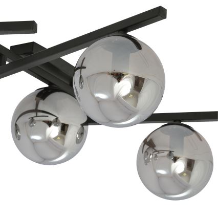 Lampa sufitowa SMART 5xE14/10W/230V czarna/szara
