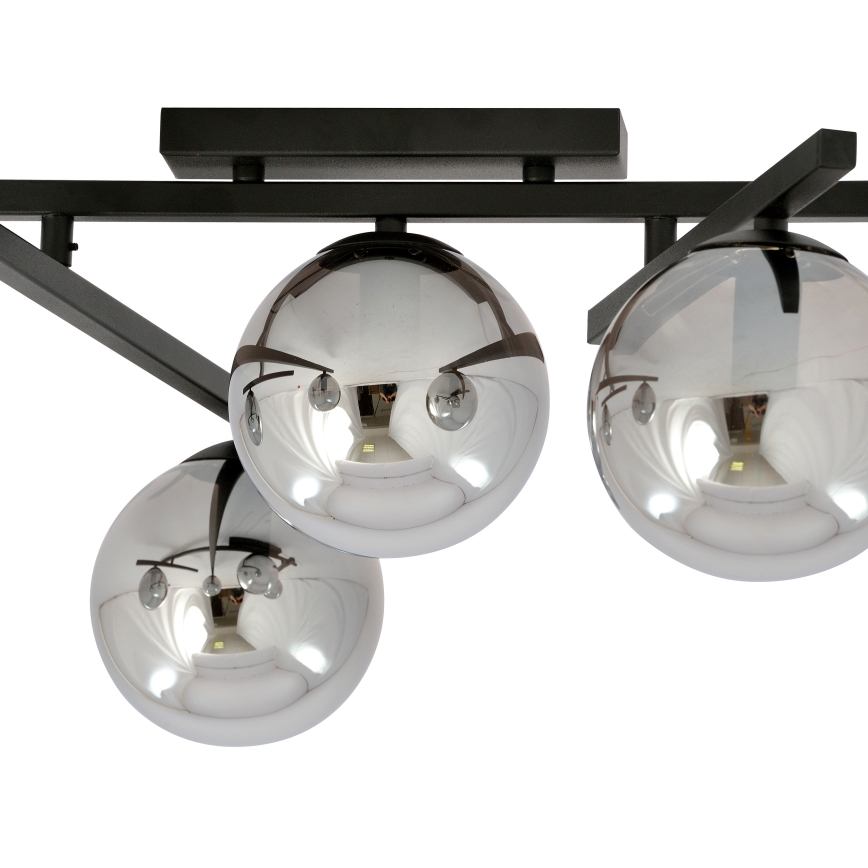 Lampa sufitowa SMART 5xE14/10W/230V czarna/szara