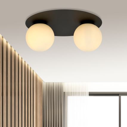 Lampa sufitowa SOLAR 2xE14/10W/230V czarna/biała