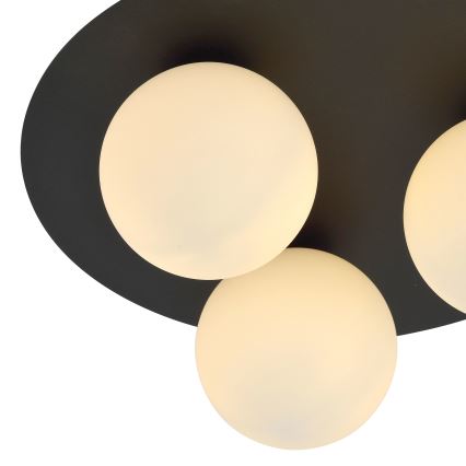Lampa sufitowa SOLAR 3xE14/10W/230V czarna/biała
