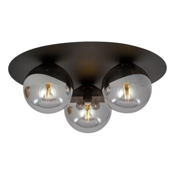 Lampa sufitowa SOLAR 3xE14/10W/230V czarna/szara
