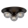 Lampa sufitowa SOLAR 3xE14/10W/230V czarna/szara