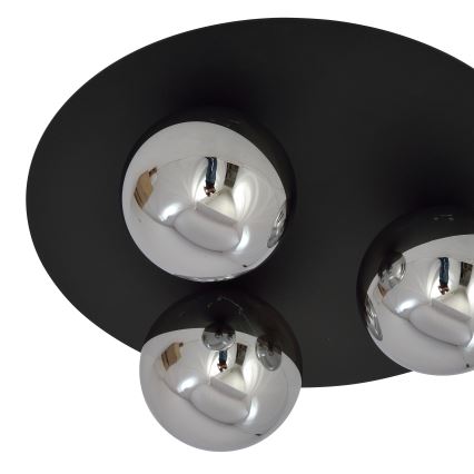 Lampa sufitowa SOLAR 3xE14/10W/230V czarna/szara