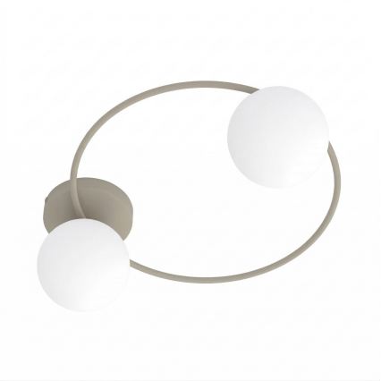 Lampa sufitowa SOPRA 2xE14/10W/230V beżowa/biała