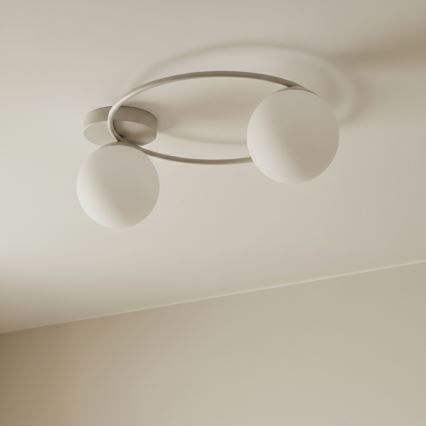 Lampa sufitowa SOPRA 2xE14/10W/230V beżowa/biała