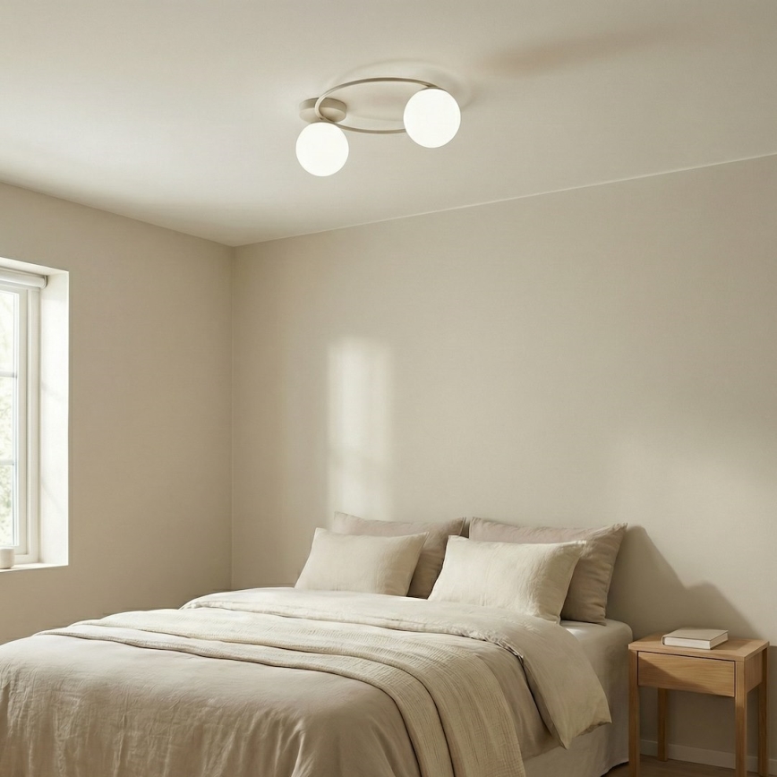Lampa sufitowa SOPRA 2xE14/10W/230V beżowa/biała