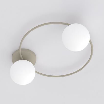 Lampa sufitowa SOPRA 2xE14/10W/230V beżowa/biała