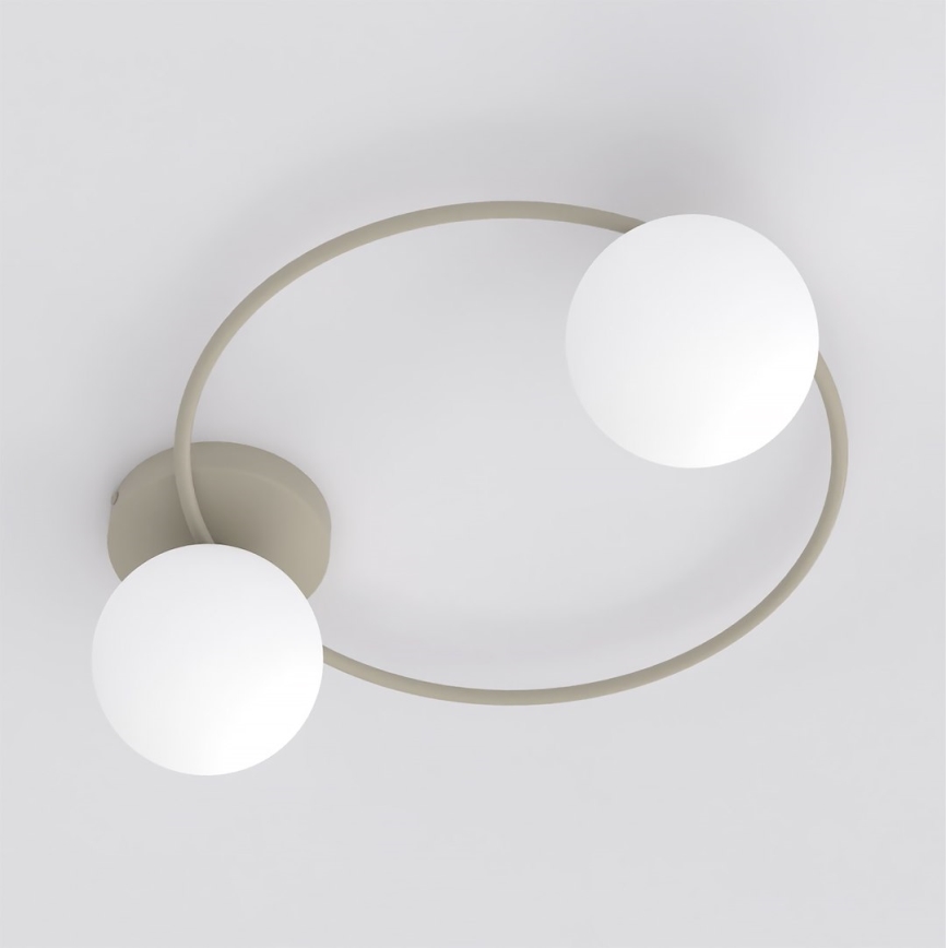 Lampa sufitowa SOPRA 2xE14/10W/230V beżowa/biała
