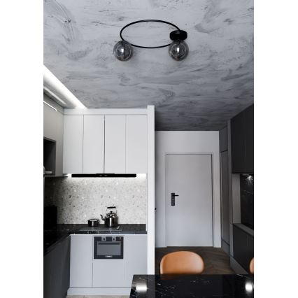Lampa sufitowa SOPRA 2xE14/10W/230V czarna