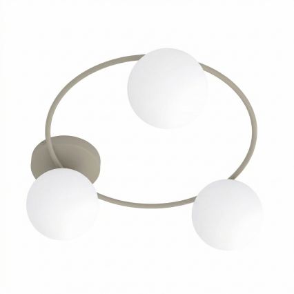 Lampa sufitowa SOPRA 3xE14/10W/230V beżowa/biała