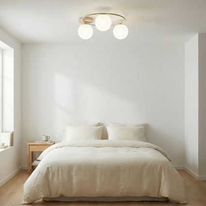 Lampa sufitowa SOPRA 3xE14/10W/230V beżowa/biała