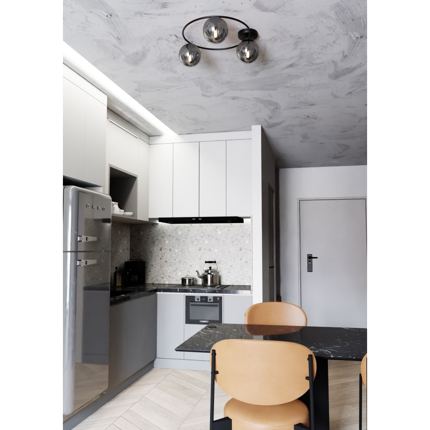 Lampa sufitowa SOPRA 3xE14/10W/230V czarna