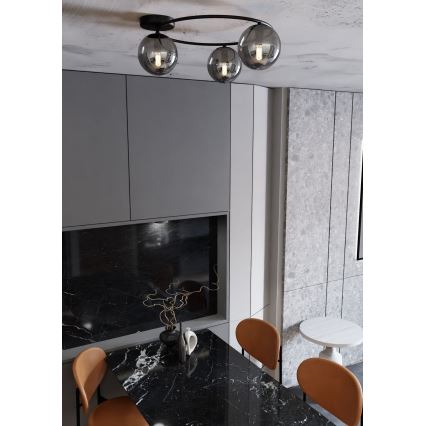 Lampa sufitowa SOPRA 3xE14/10W/230V czarna