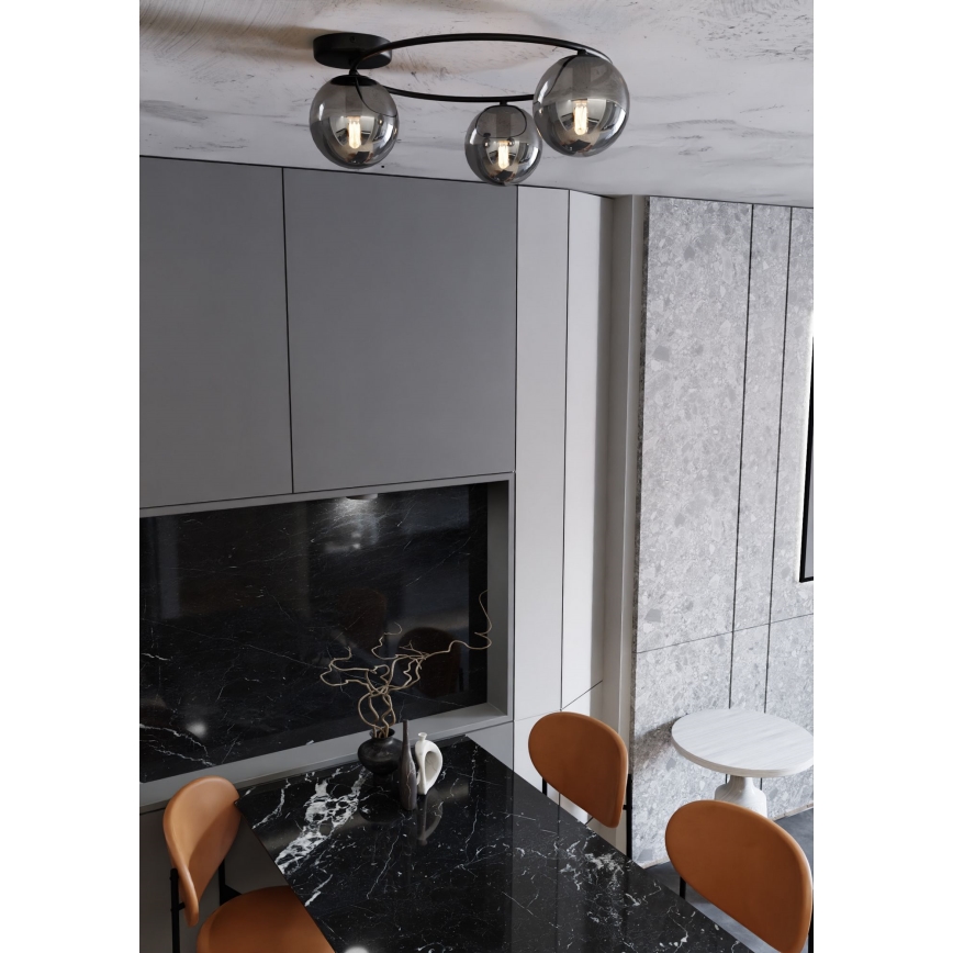 Lampa sufitowa SOPRA 3xE14/10W/230V czarna