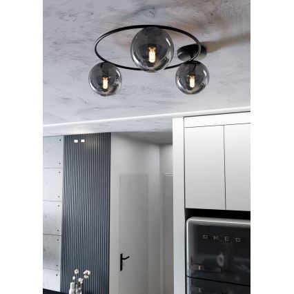 Lampa sufitowa SOPRA 3xE14/10W/230V czarna