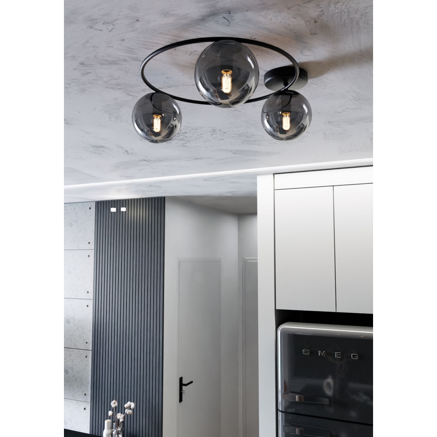 Lampa sufitowa SOPRA 3xE14/10W/230V czarna