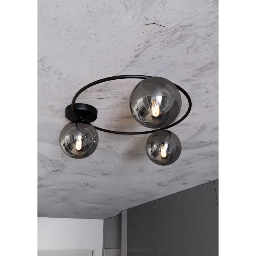 Lampa sufitowa SOPRA 3xE14/10W/230V czarna
