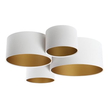 Lampa sufitowa SPACE 4xE27/60W/230V białe/złoty