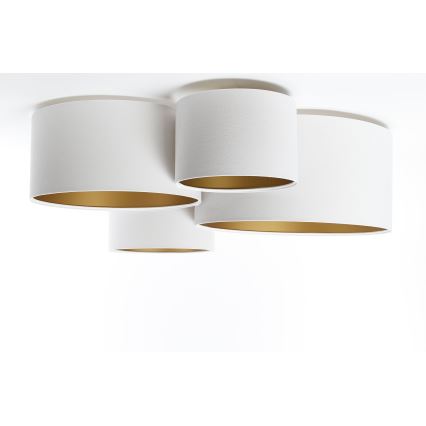 Lampa sufitowa SPACE 4xE27/60W/230V białe/złoty