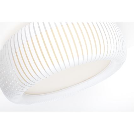 Lampa sufitowa STRIPES 2xE27/40W/230V śr. 55 cm biała/kremowa