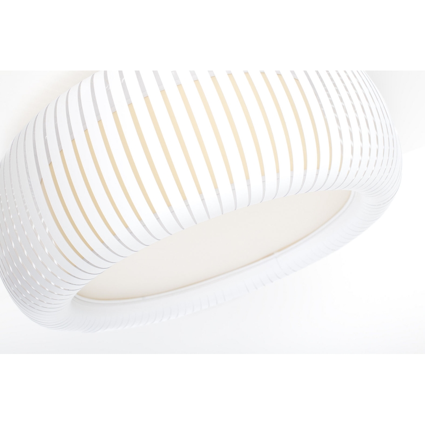Lampa sufitowa STRIPES 2xE27/40W/230V śr. 55 cm biała/kremowa