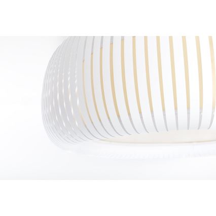 Lampa sufitowa STRIPES 2xE27/40W/230V śr. 55 cm biała/kremowa