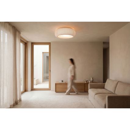 Lampa sufitowa STRIPES 2xE27/40W/230V śr. 55 cm biała/różowa