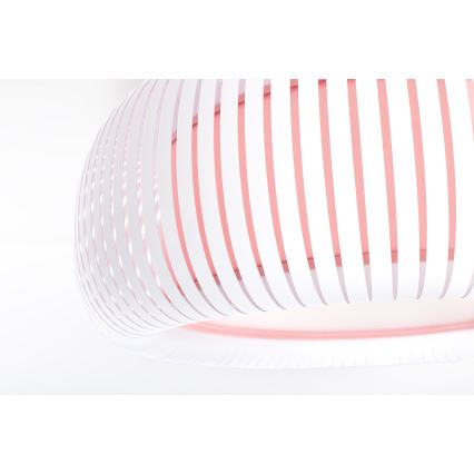 Lampa sufitowa STRIPES 2xE27/40W/230V śr. 55 cm biała/różowa