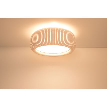 Lampa sufitowa STRIPES 2xE27/40W/230V śr. 55 cm kremowa/biała