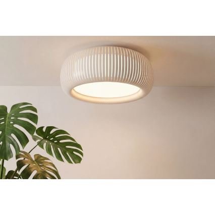 Lampa sufitowa STRIPES 2xE27/40W/230V śr. 55 cm kremowa/biała