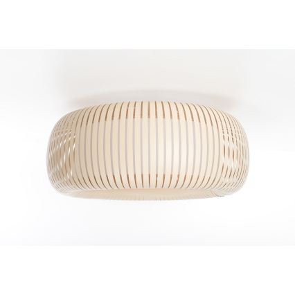 Lampa sufitowa STRIPES 2xE27/40W/230V śr. 55 cm kremowa/biała