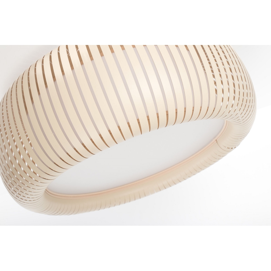 Lampa sufitowa STRIPES 2xE27/40W/230V śr. 55 cm kremowa/biała