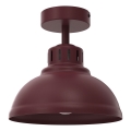 Lampa sufitowa SVEN 1xE27/15W/230V śr. 21 cm bordowa