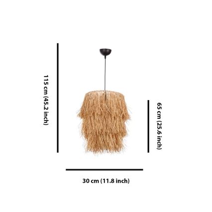 Lampa sufitowa TASSEL 1xE27/40W/230V z rafii
