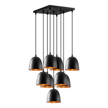 Lampa sufitowa TATTOO 9xE27/40W/230V czarna