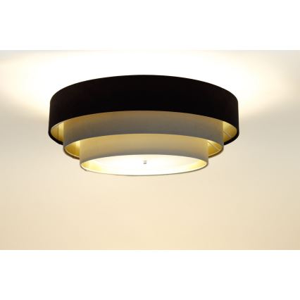 Lampa sufitowa TRINITI 2xE27/60W/230V brąz/beż/złoto