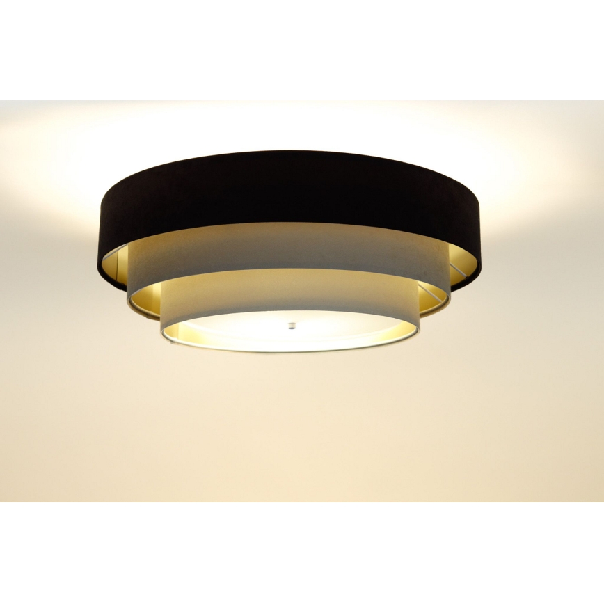 Lampa sufitowa TRINITI 2xE27/60W/230V brąz/beż/złoto
