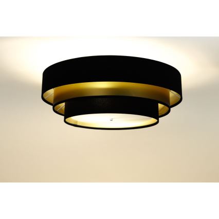 Lampa sufitowa TRINITI 2xE27/60W/230V czarna/złota