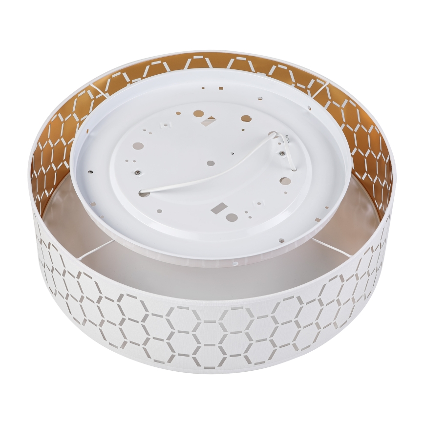 Lampa sufitowa ULLE 2xE27/15W/230V, śr. 45 cm, biała
