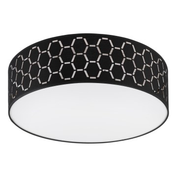 Lampa sufitowa ULLE 2xE27/15W/230V śr. 45 cm czarna