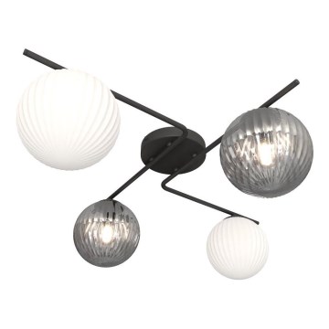 Lampa sufitowa VESPA 4xE14/10W/230V czarna/szara/biała