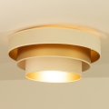 Lampa sufitowa WENTA 1xE27/60W/230V Ø 50 cm beżowa/złota