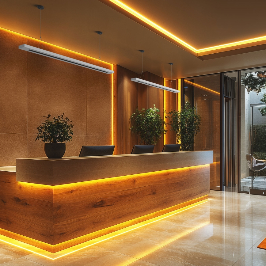 Oprawa sufitowa/podwieszana LED PLANK LED/20/30/40W/230V 2700/4000/6000K CRI 90 biała